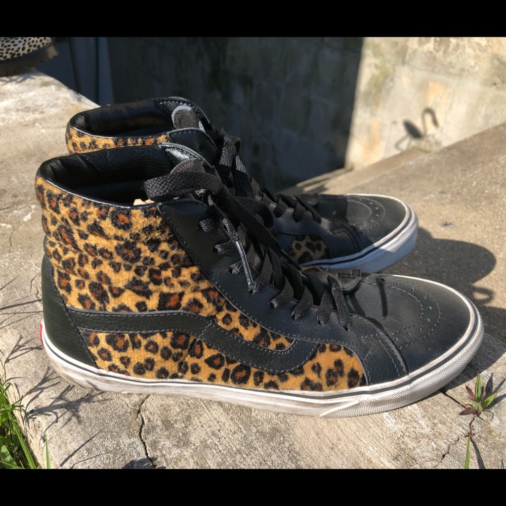 Leopard Print Sk8-Hi Vans